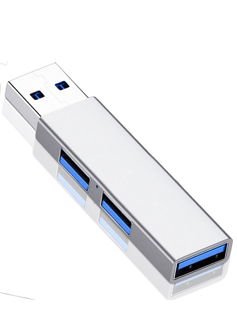 USB 3.0 Hub Aluminium 3-Port USB Hub USB Splitter USB Expander for Laptop Desktop Xbox Flash Drive HDD Printer Camera Keyborad Mouse - Image 1